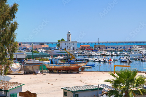 Panoramic view of Manfredonia. Puglia. Italy.