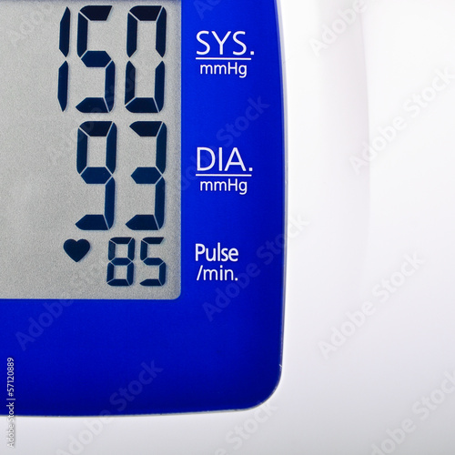 High blood pressure reading