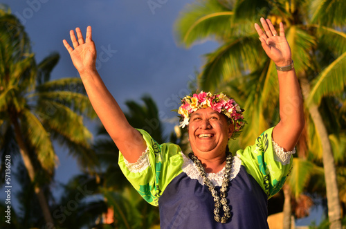 Mature Polynesian Pacific Island Woman