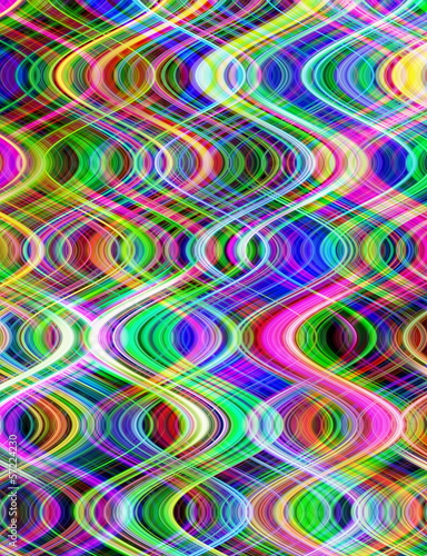 Multicolored digital vertical waves pattern abstract.