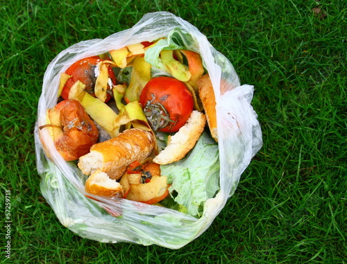 sac de déchets alimentaires pour compost