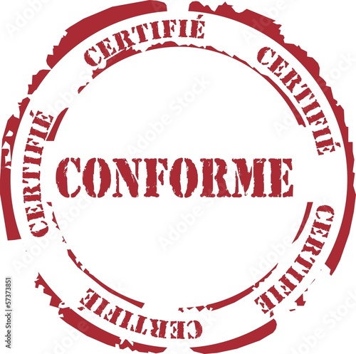 tampon certifié conforme