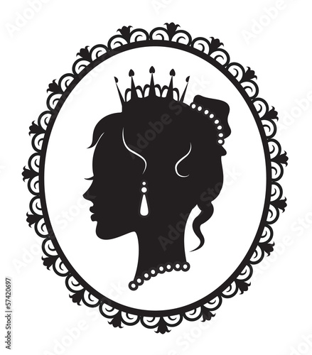 princess silhouette in the frame