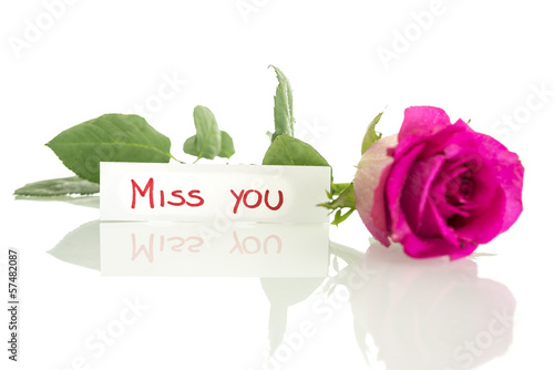 Miss you message