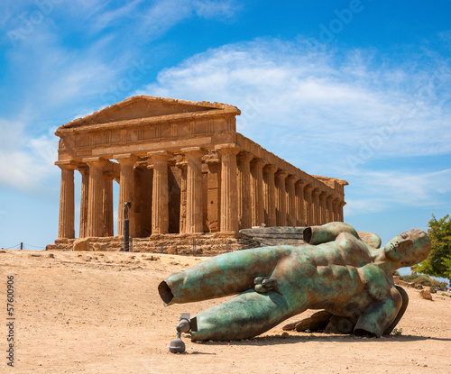 Concordia temple in the Valley of the Temples, Agrigento, Italy