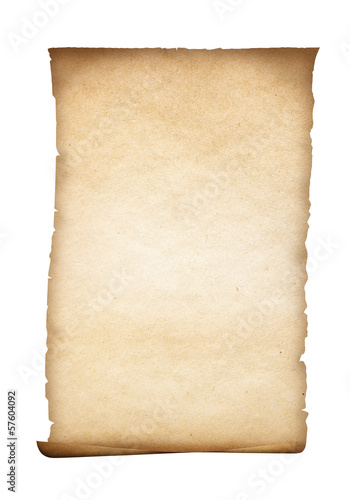 parchment or old paper isolated