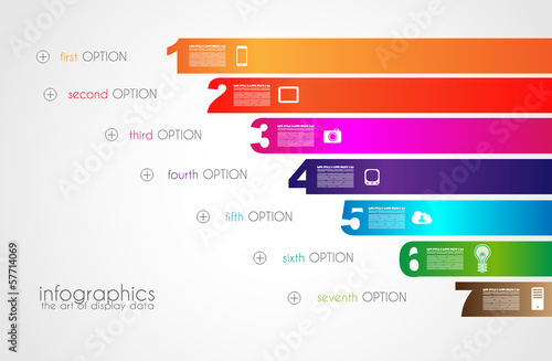 Timeline to display your data with Infographic elements