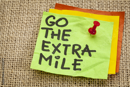 go the extra mile reminder