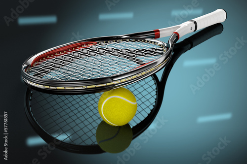 Tennis Racket with Ball