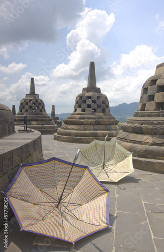 Borobodur - parasolki