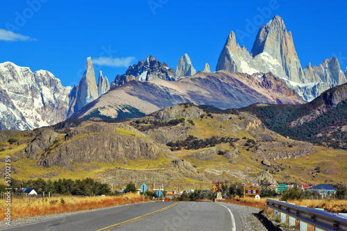 Excellent highway in Patagonia