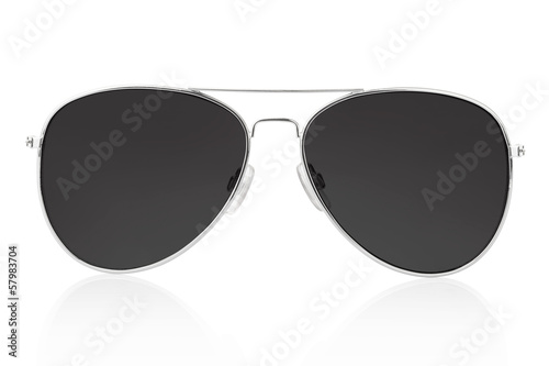 Sunglasses isolated on white, clipping path included