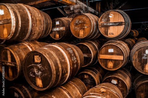 Cognac barrels more than 100 years old