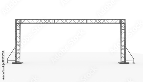 Stage construction rendered isolated