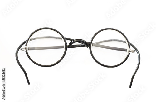 Old round eyeglasses.