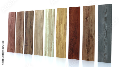 Flooring laminate or parqet samples