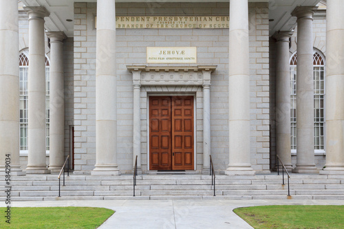 Entrance to the presbyterian church