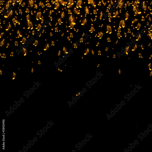 Vector Illustration of an Abstract Music Background