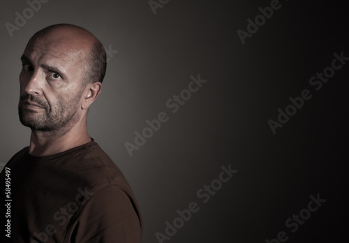 Portrait of a thoughtful man