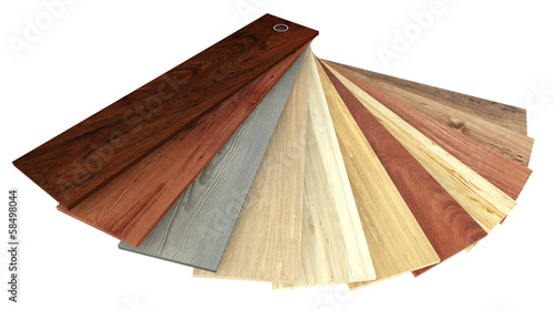 Flooring laminate or parqet samples