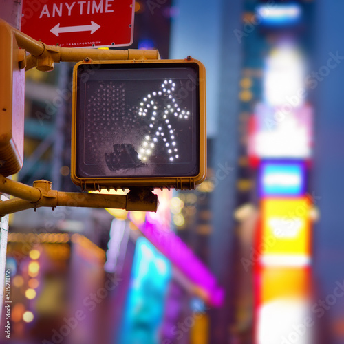 New York Walk Sign