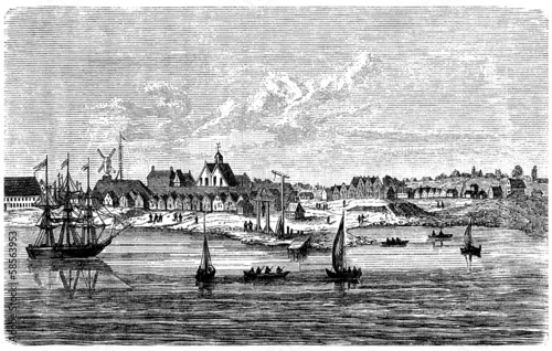 New-York (New-Amsterdam) : View 17th century