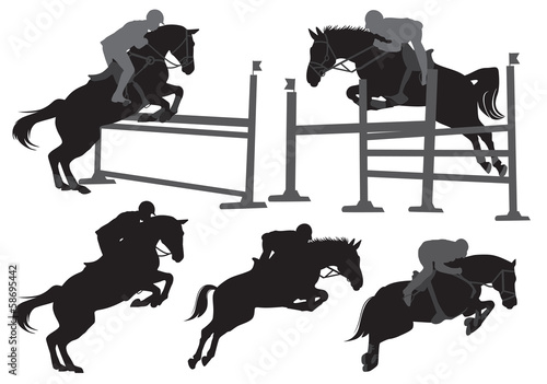 equestrian sport silhouette