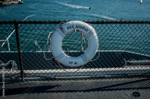 USS midway lifebelt
