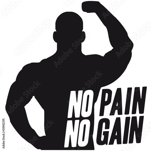 No Pain No Gain Bodybuilder