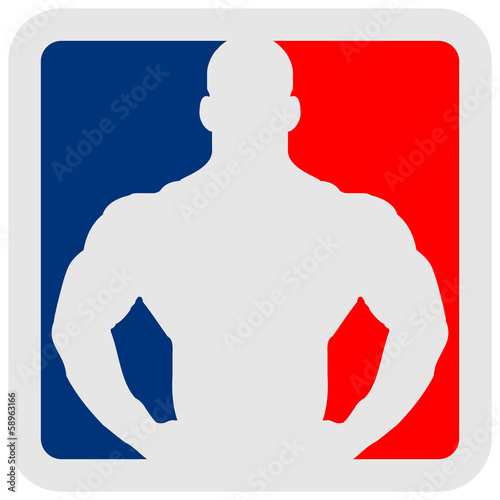 Bodybuilder Sport Logo Design