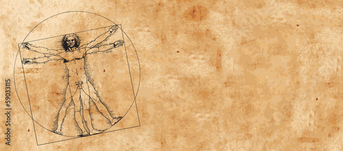 Vitruvian Man by Leonardo Da Vinci