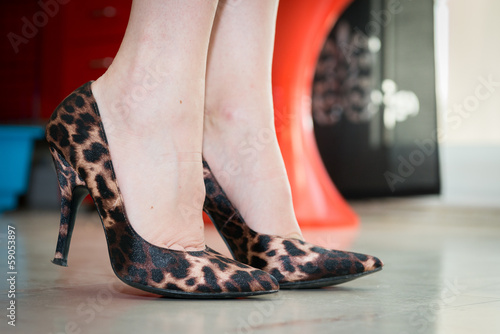 Chaussures escarpins léopard