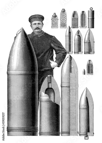 Militaria : Munitions - Geschosse - 19th century