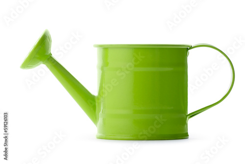 Green watering can