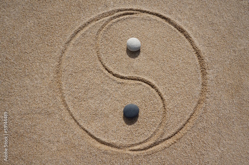 Landart Yin und Yang