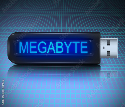 Megabyte concept.