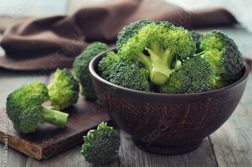 Fresh green broccoli