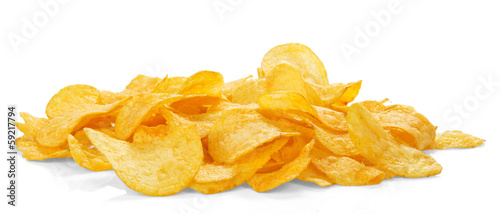 Golden appetizing chips