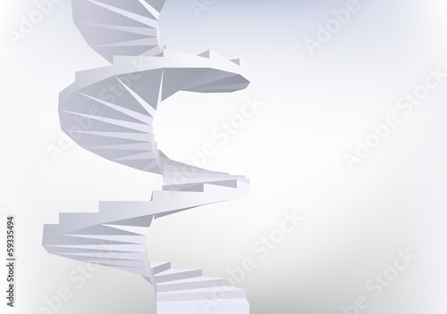 Spiral staircase.