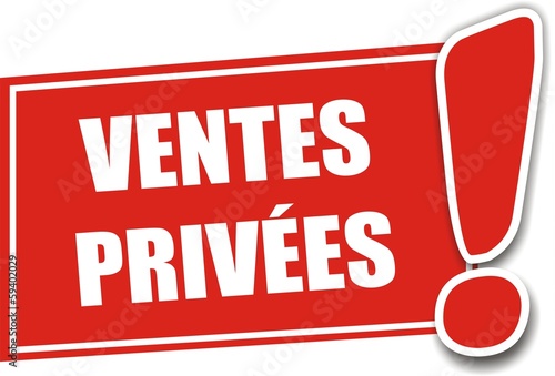 étiquette ventes privées