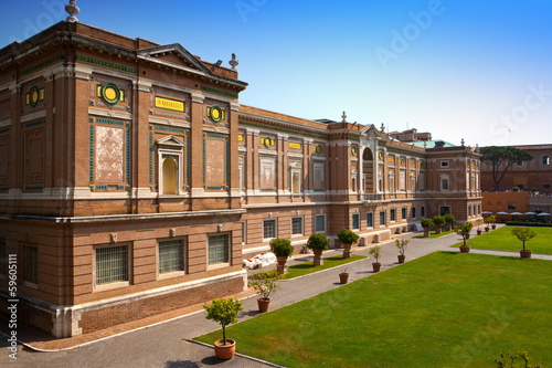 View on Vatican Museum in Rome, Italy