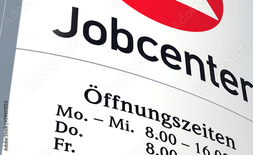 Schild Jobcenter