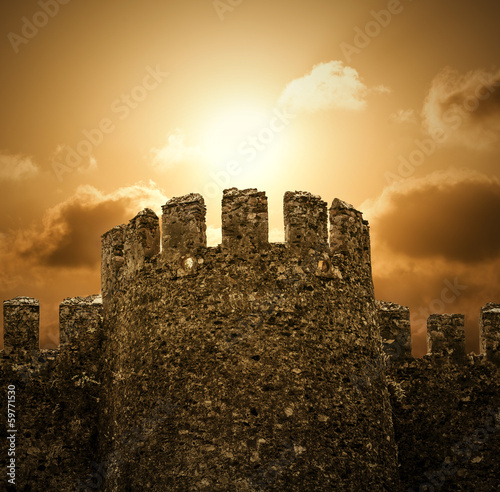 The Castle with Sundown