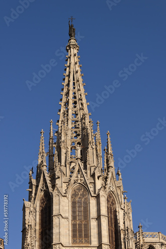 Barcelona Gothic Cathedral Tower