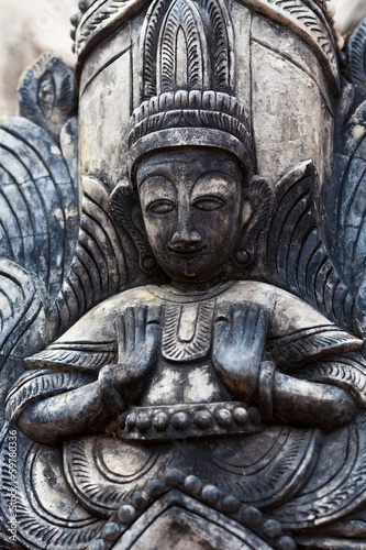 Ancient bas-relief at Takhaung Mwetaw pagoda, Myanmar