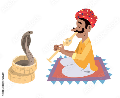 Indian snake charmer