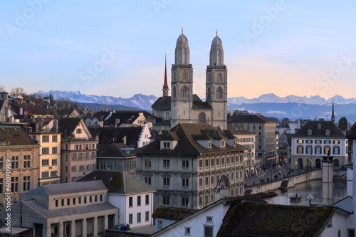 Blick über Zürich, Schweiz