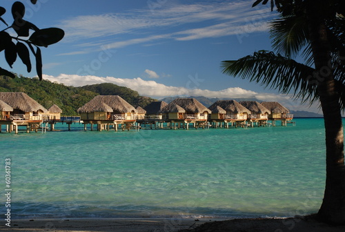 Overwater bungalows. Tahaa, French Polynesia