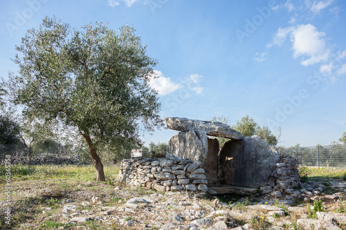 Dolmen dei Paladini, found in Corato, Apulia, Italy