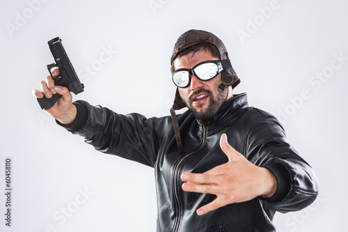 Rapper with gun